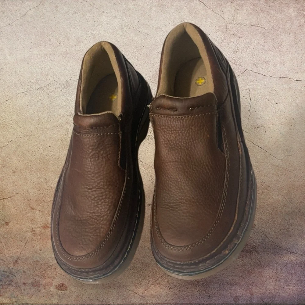 Dr. Martens Men's Orson Brown Leather Slip-On Loafers Size 8 - 11198 - AW004